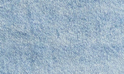 Steve Madden Lange Low Rise Ripped Denim Bermuda Shorts In Blue Frosting