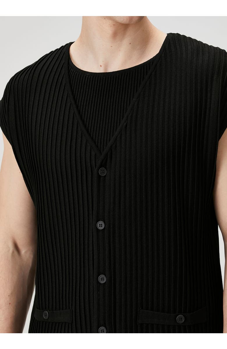 PCFG Knitted Vest, Alternate, color, Black