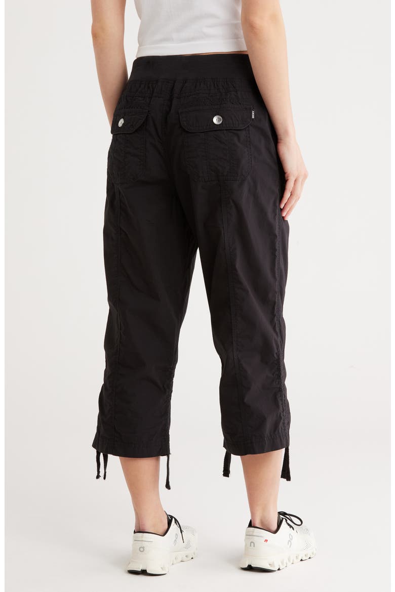 Peached Poplin Convertible Utility Pants, Alternate, color, BLACK