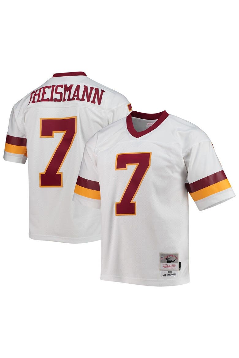 Men's Mitchell & Ness Joe Theismann White Washington Football Team Legacy Replica Jersey, Main, color, White