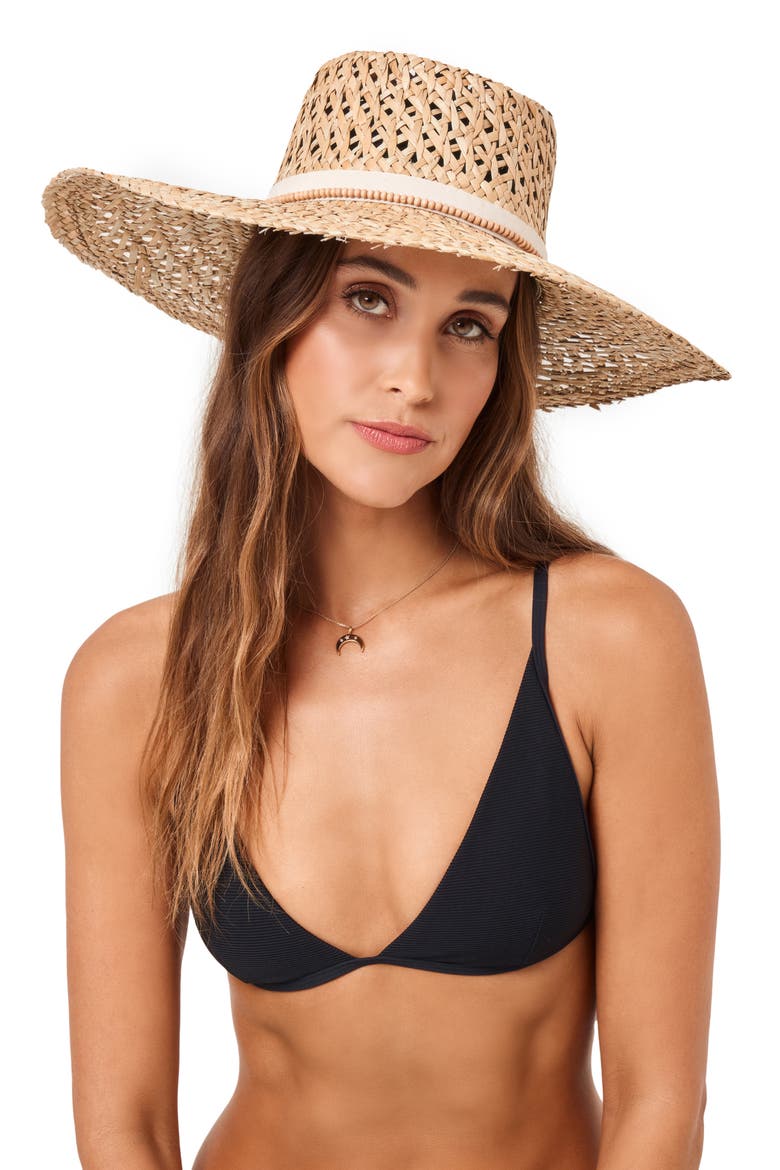 Marbella Straw Hat, Alternate, color, NATURAL