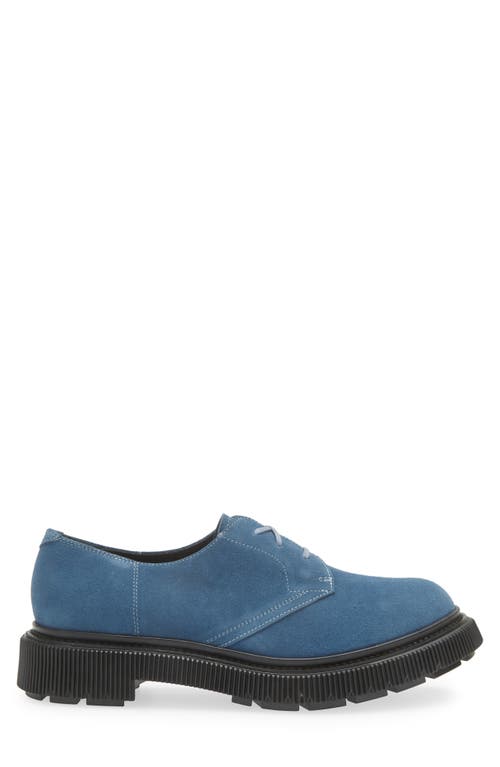 Adieu Plain Toe Derby In Blue