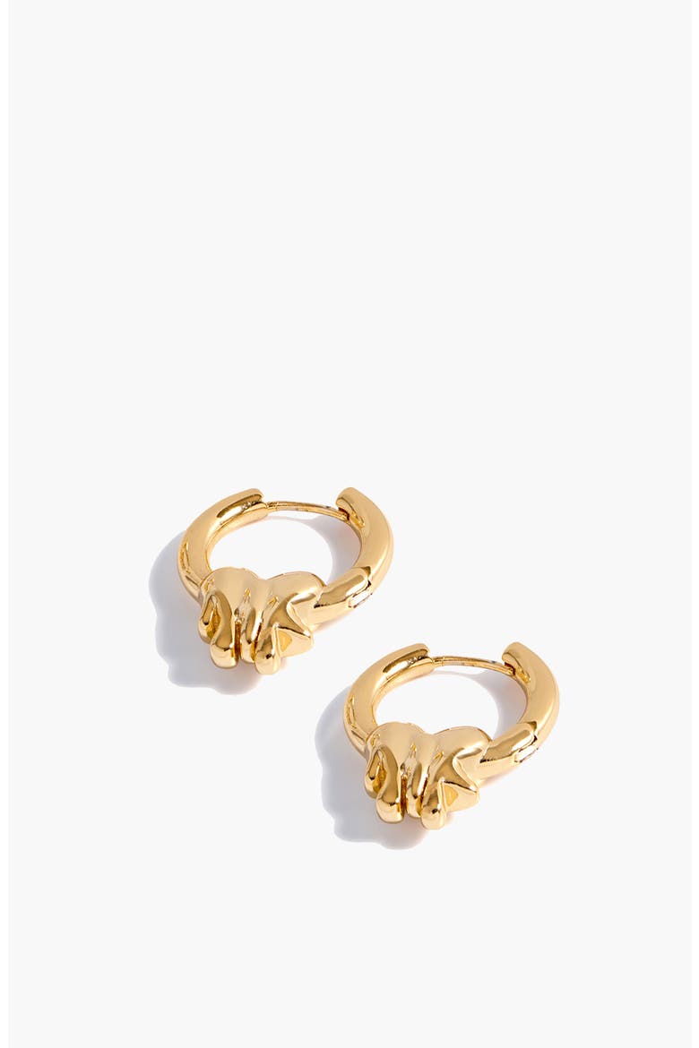 Loff It Mini Charm Hoops In Gold, Alternate, color, Gold