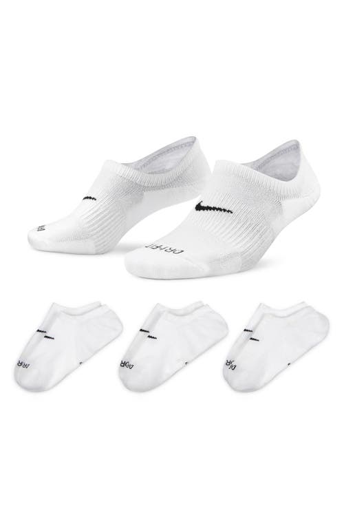 Nike 3-pack Everyday Plus No-show Socks In White