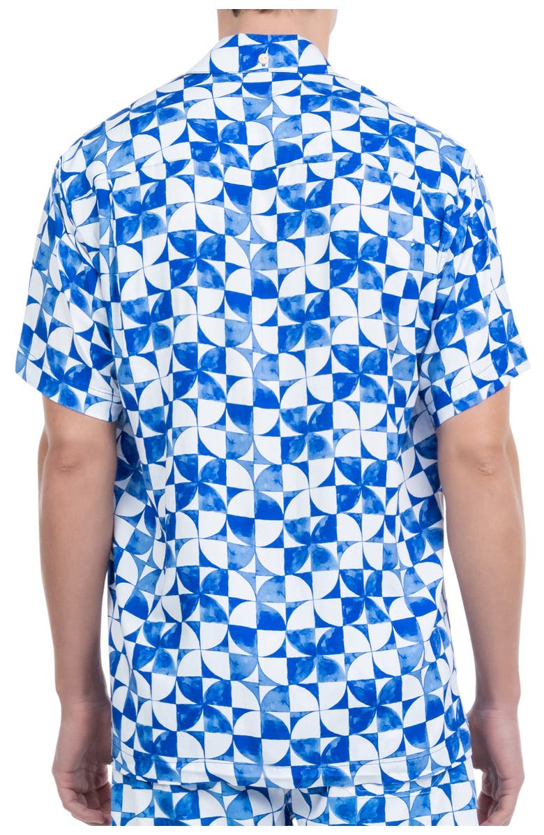 Kenny Flowers The Greece - Short Sleeve Shirt, Alternate, color, Blue