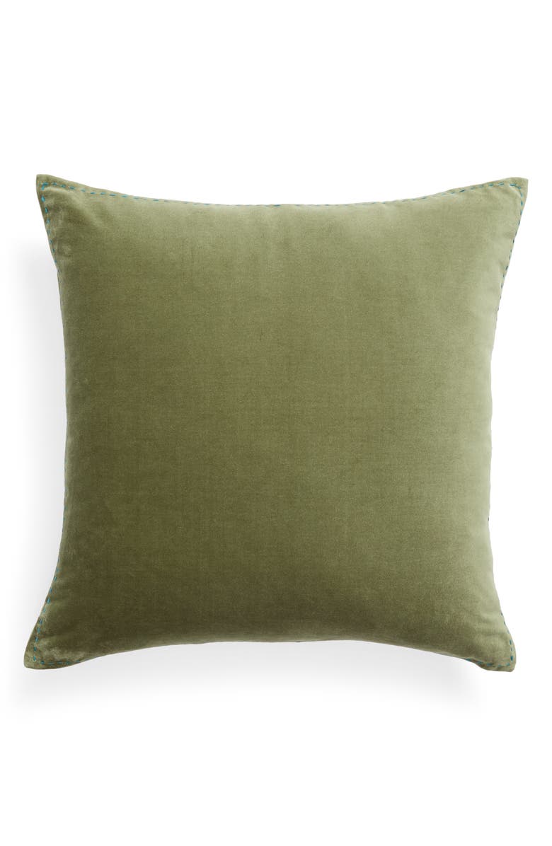 NORDSTROM AT HOME Ticking Border Accent Pillow, Alternate, color,