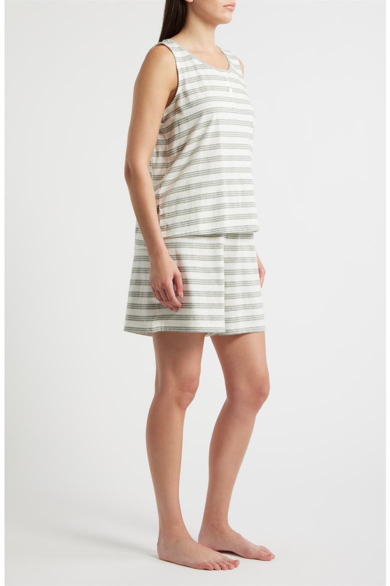 Stripe Short Pajamas, Main, color, AGAVE
