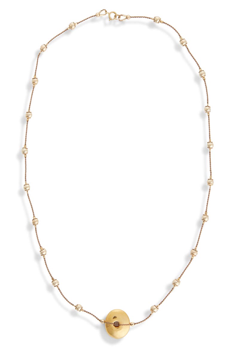 Desnuda Pendant Necklace, Main, color, GOLD
