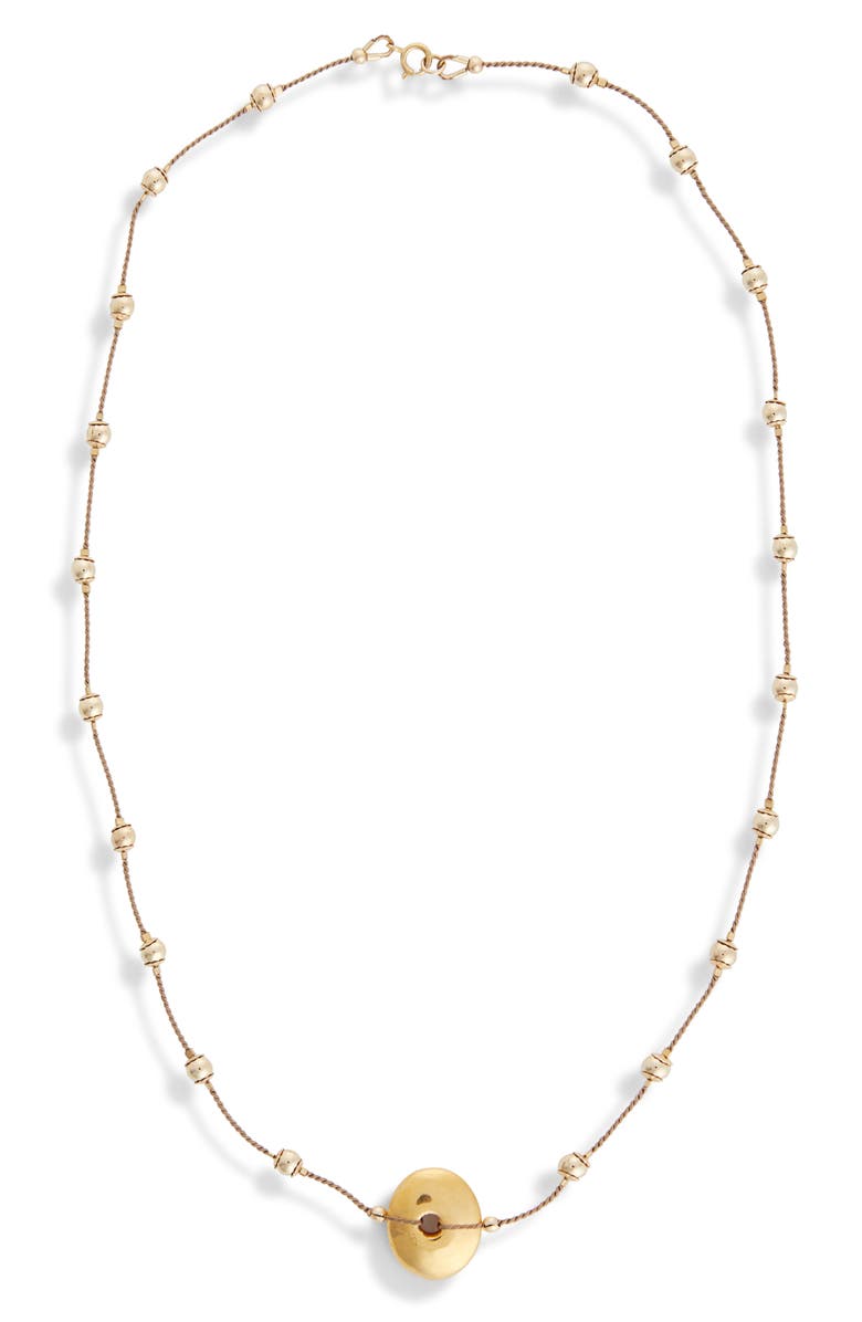 Isshi Desnuda Pendant Necklace, Main, color, Gold