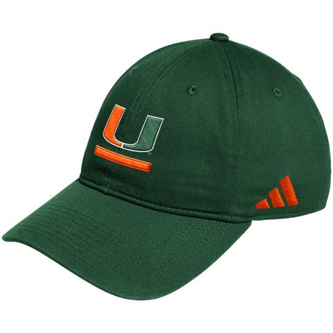 Men's adidas Green Miami Hurricanes Locker Room Adjustable Slouch Hat