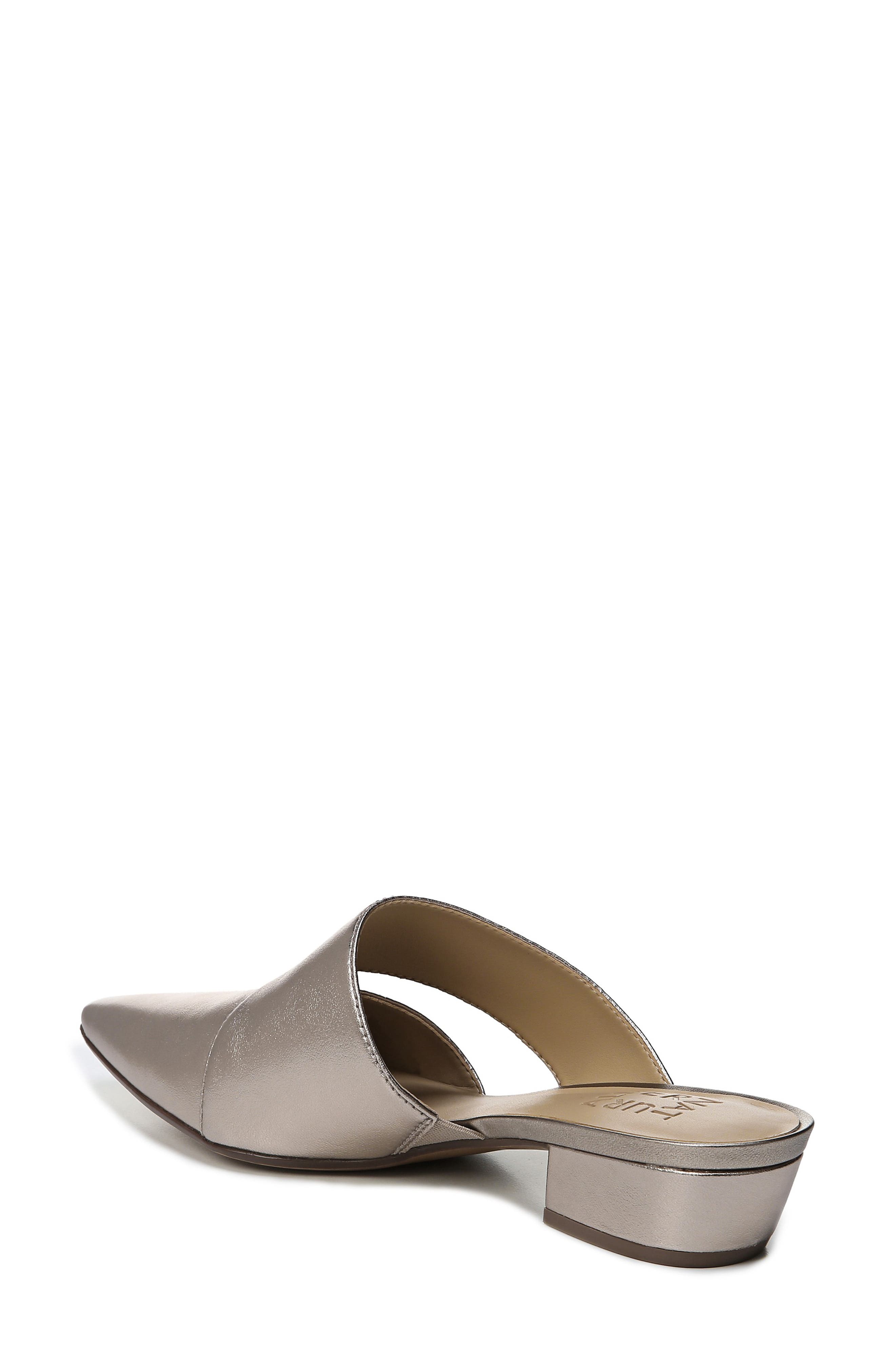 Bev Pointy Toe Mule, Alternate, color, LIGHT BRONZE METALLIC LEATHER
