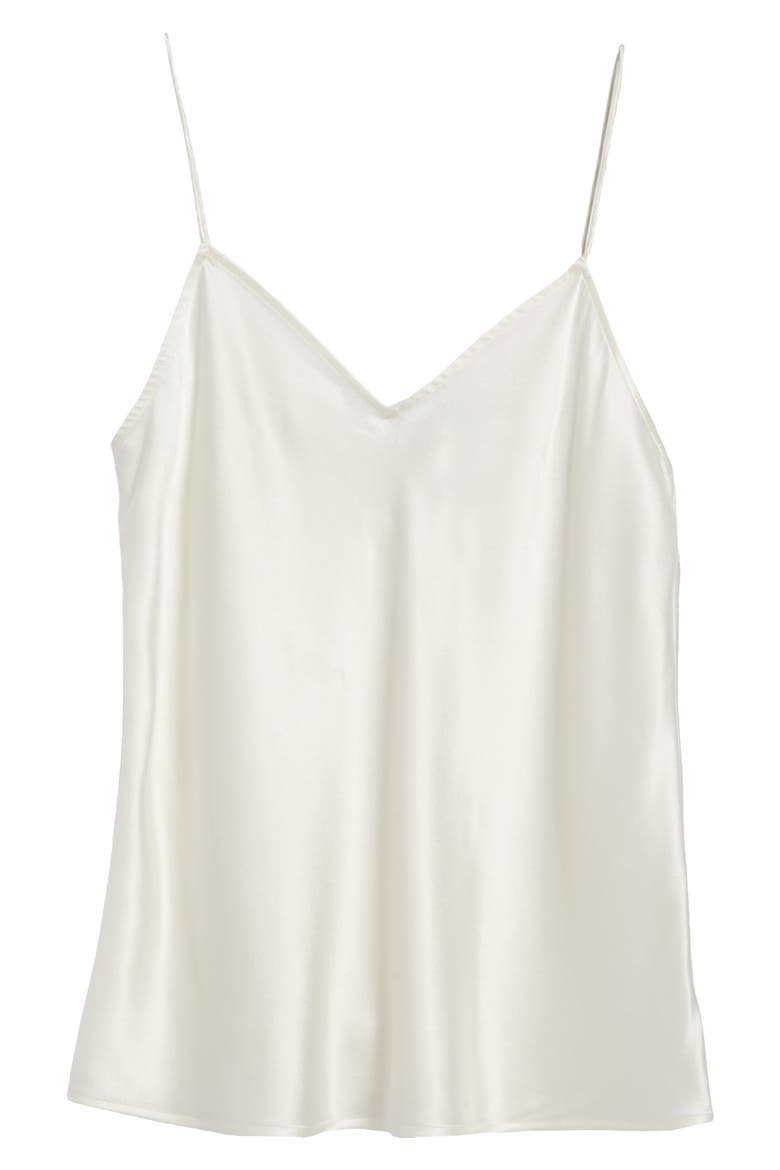 Cicely Silk Camisole, Alternate, color, WHITE