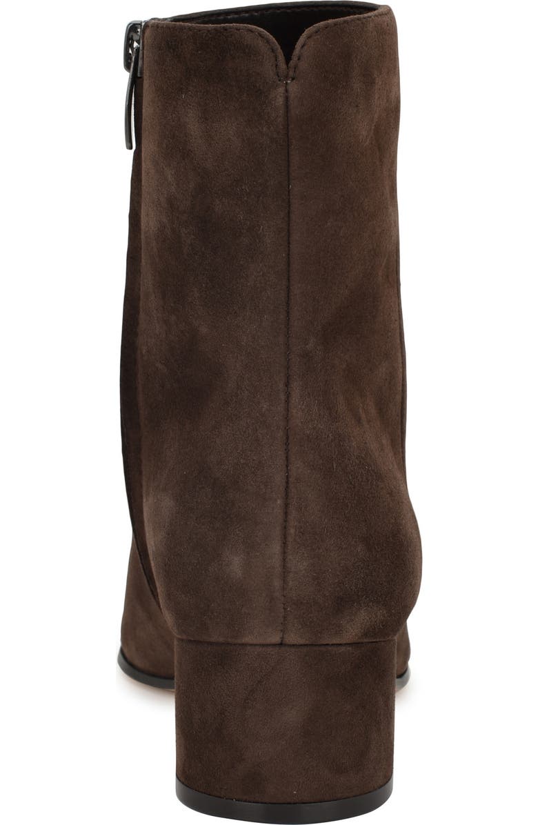 Nine West Maribu Pointed Toe Bootie, Alternate, color, Dark Brown Suede