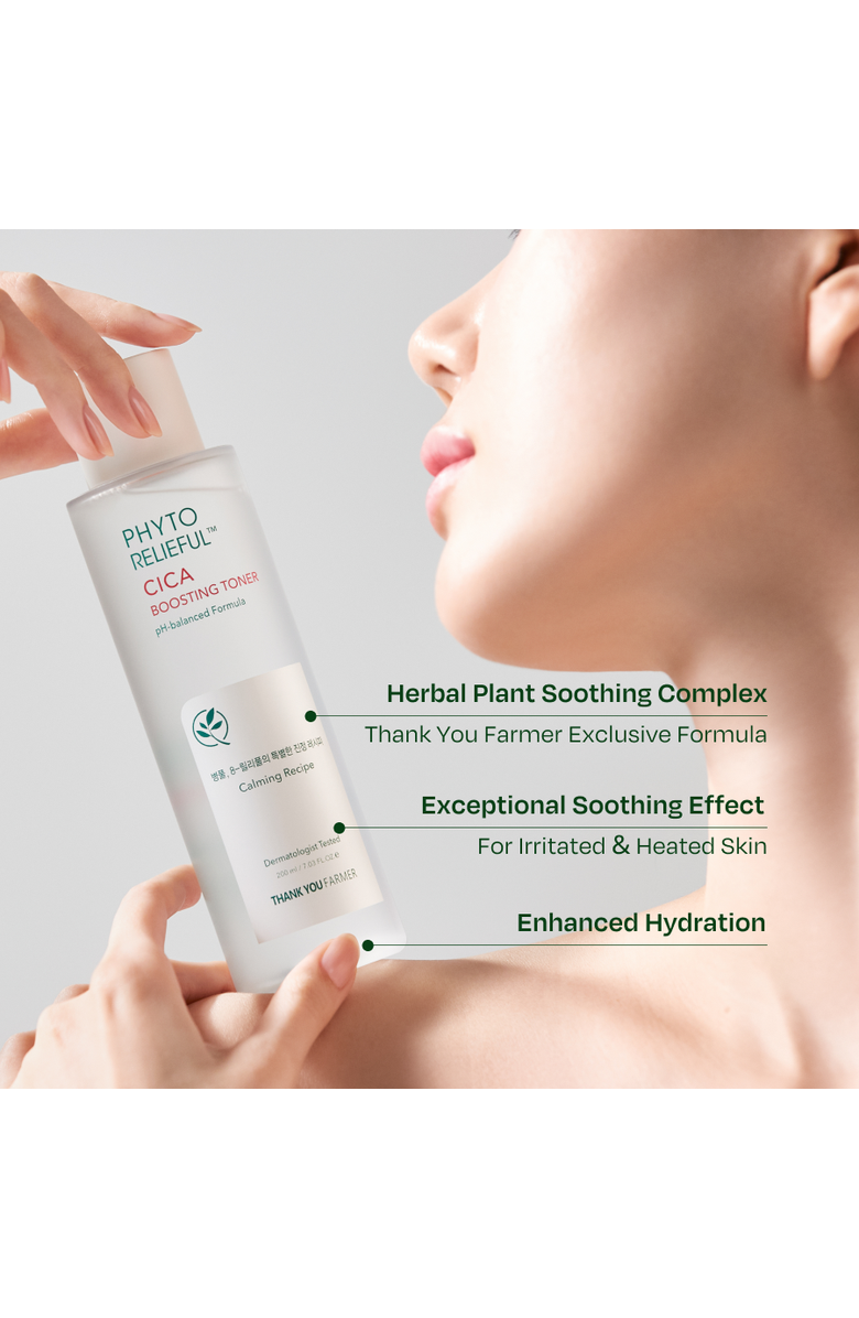 THANK YOU FARMER Phyto Relieful Cica Boosting Toner, Alternate, color, White