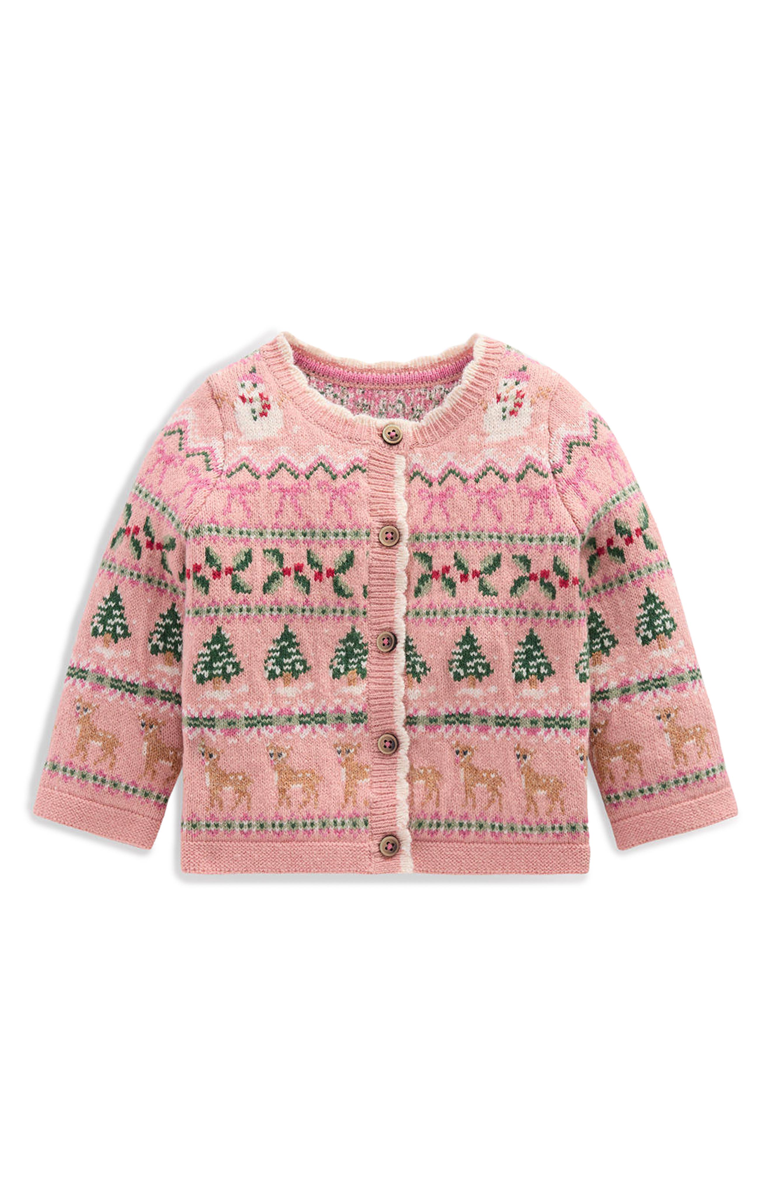 selected VINTAGE PINK FESTIVE FAIR ISLE