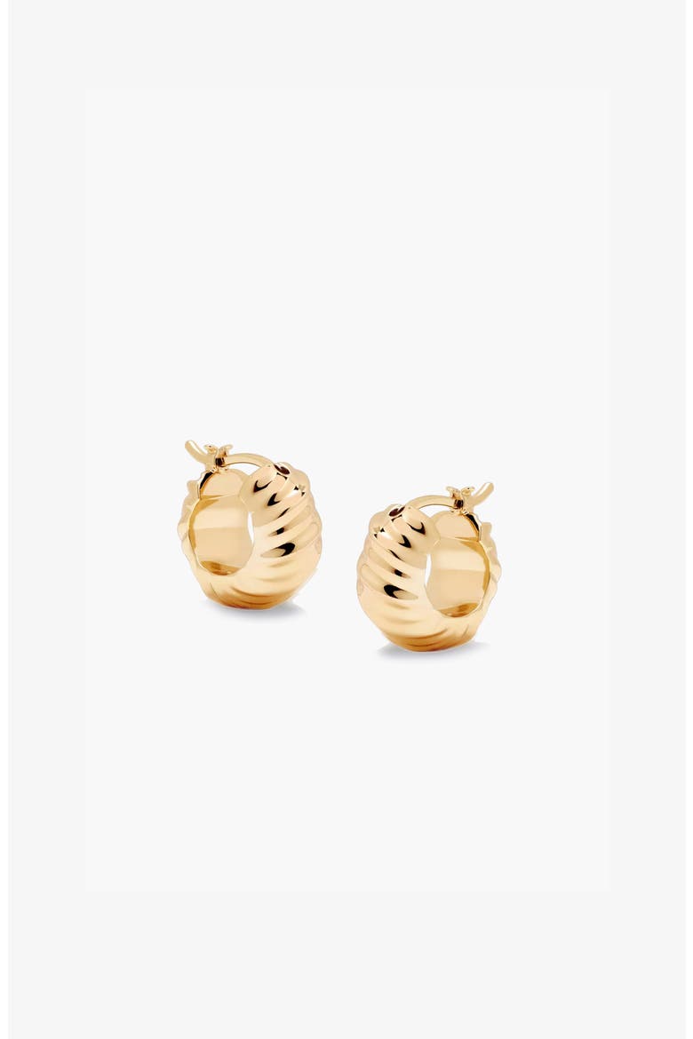 Kola Hoops in Gold, Alternate, color, Gold