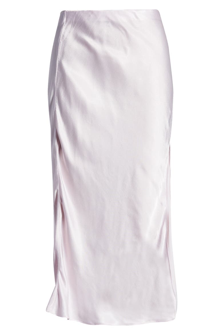 Bias Cut Satin Skirt, Alternate, color, ORCHID ICE