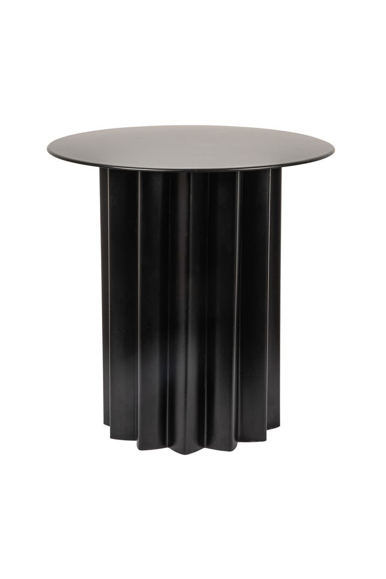 Pleated Side Table, Main, color, Black