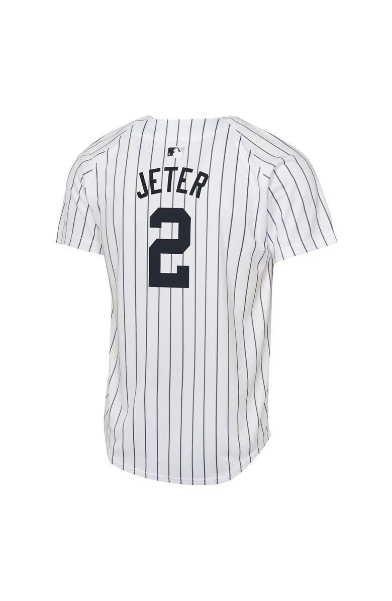 Nike Youth Nike Derek Jeter White New York Yankees Home Game Jersey, Alternate, color, White