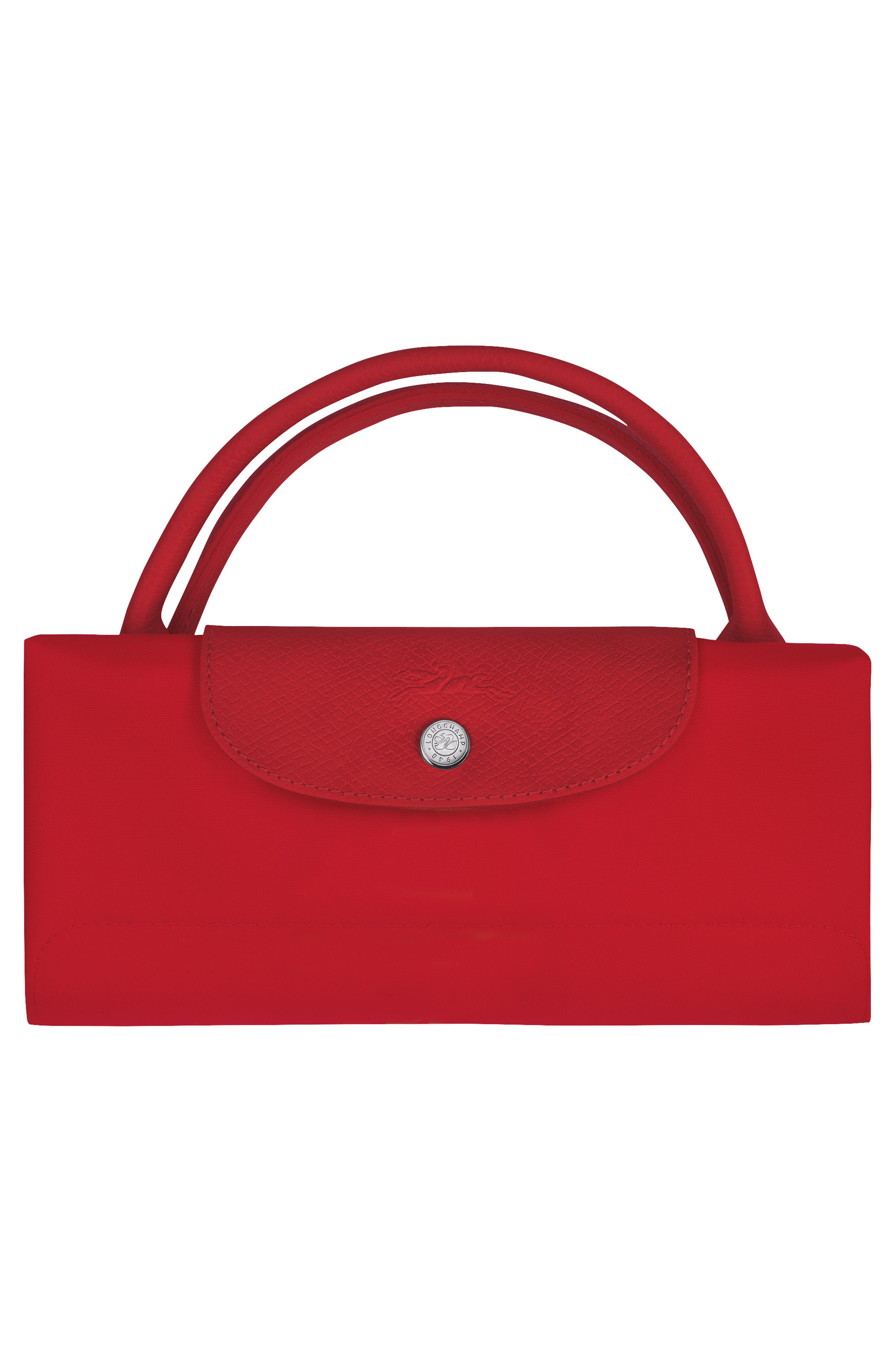 Longchamp Large Le Pliage Recycled Travel Bag, Alternate, color, Tomato
