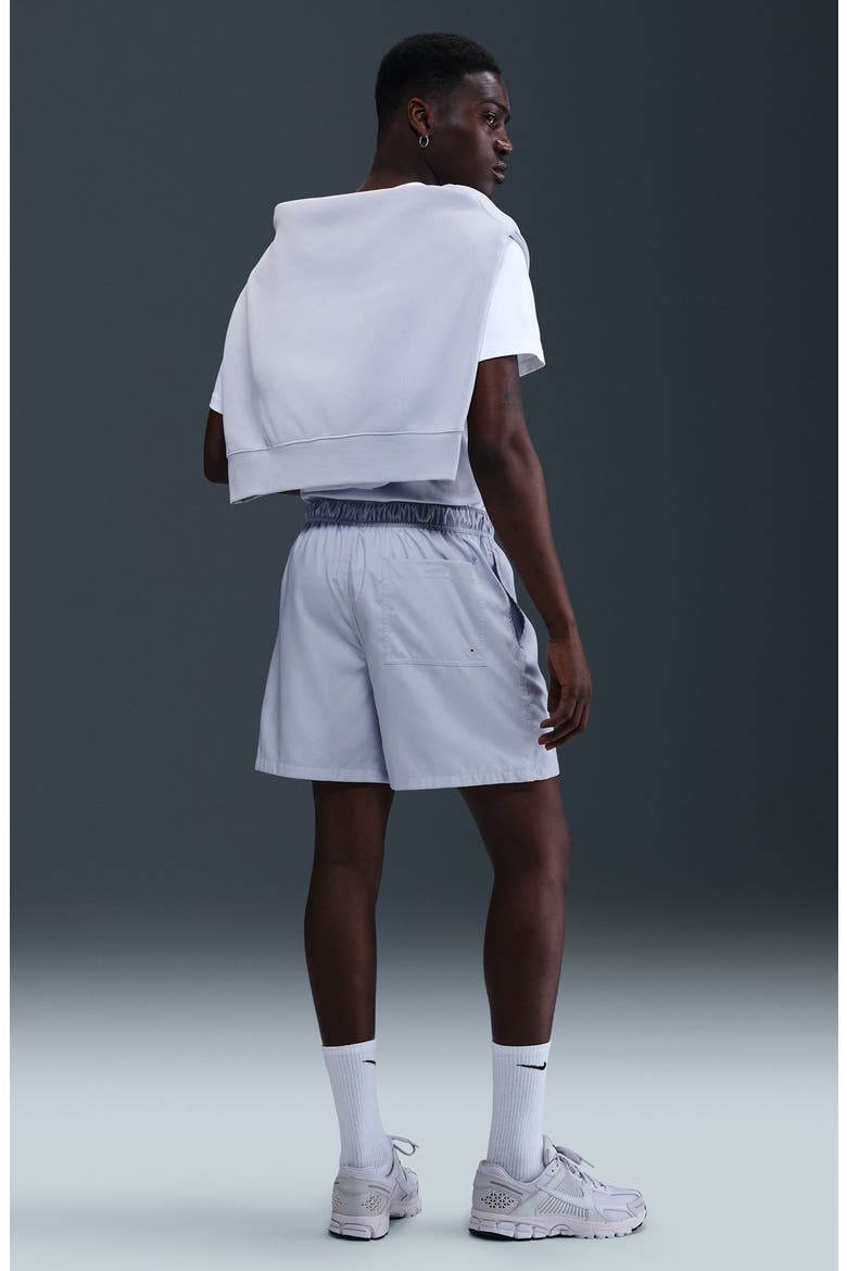 Club Woven Flow Shorts, Alternate, color, 057 GHOST/WHITE