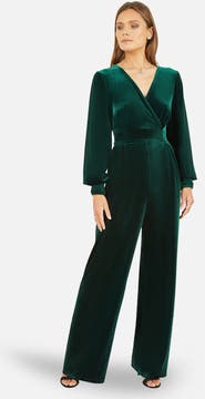 Yumi Velvet Long Sleeve Jumpsuit