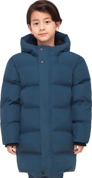 Rokka&Rolla Kids'  Parker Hooded Mid-Length Puffer Jacket