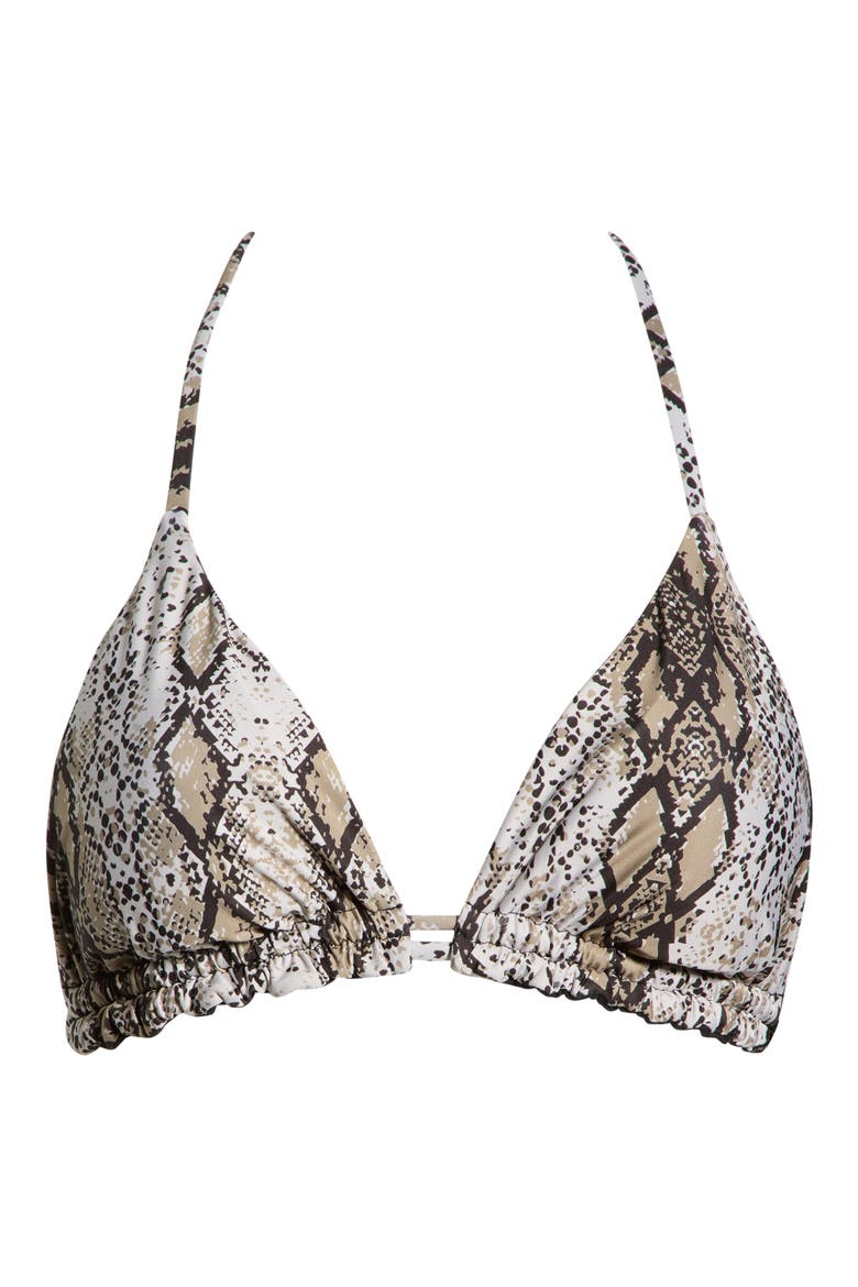 Reversible Triangle Bikini Top, Alternate, color, BLACK