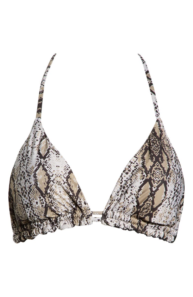 Cosita Linda Reversible Triangle Bikini Top, Main, color, Black