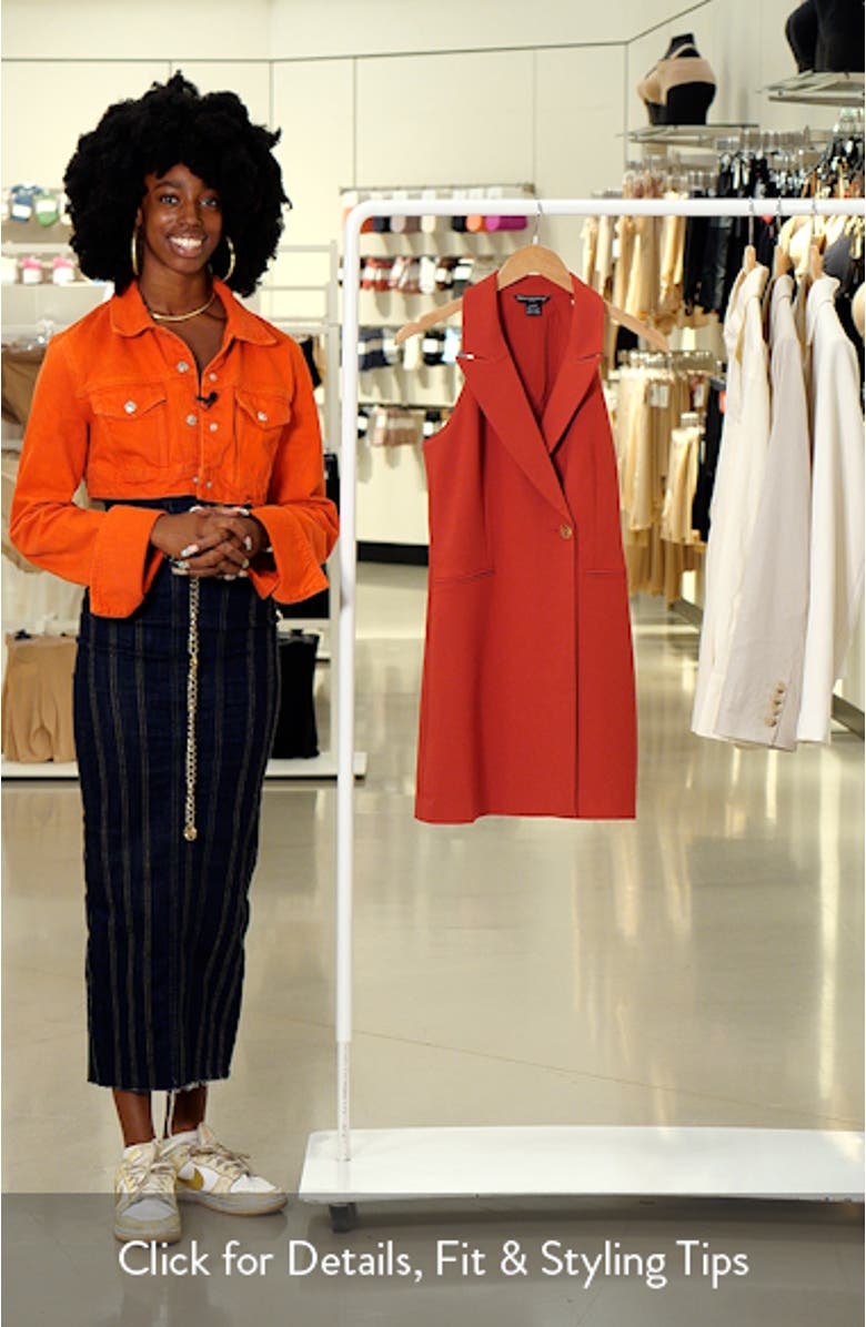 Whisper Halter Neck Blazer Minidress, sales video thumbnail