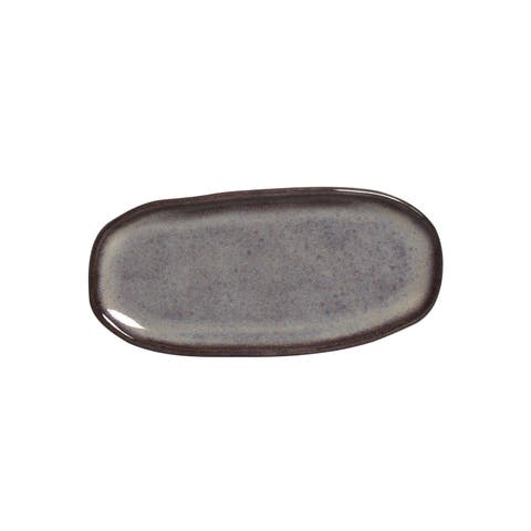 Shallow Organic Oval Platter Mini Set of 4