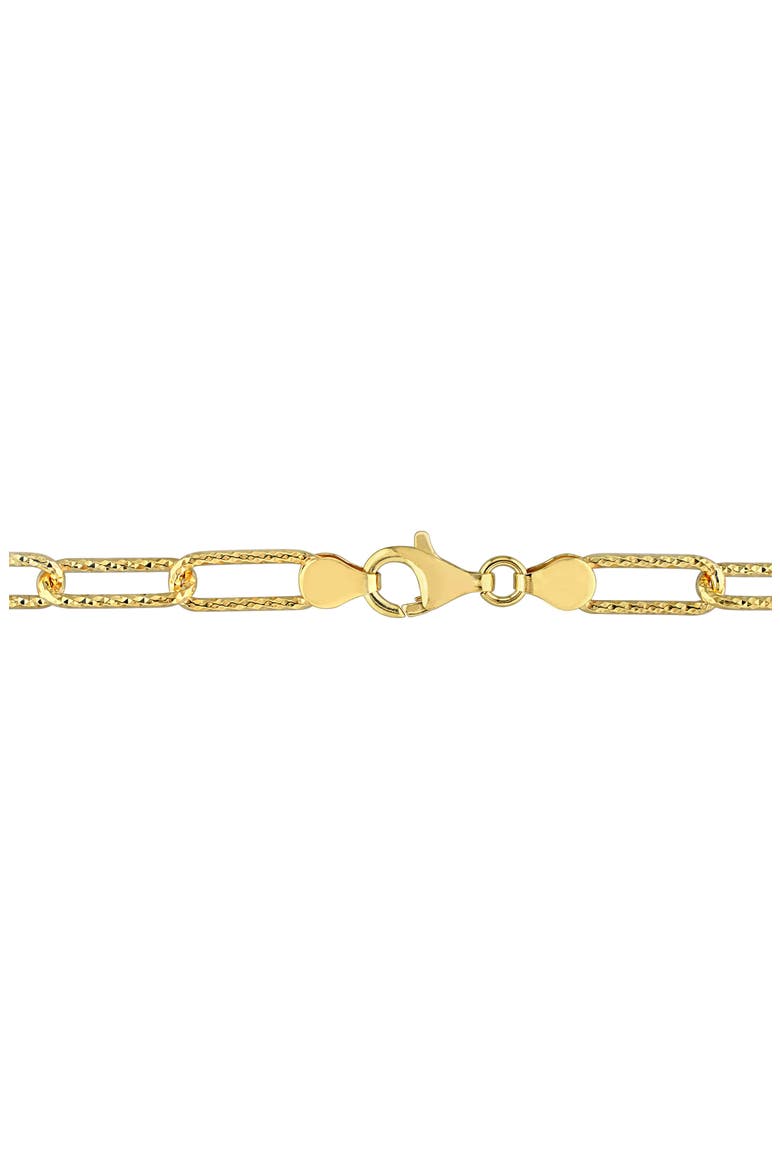 Paper Clip Chain Necklace, Alternate, color, GOLD