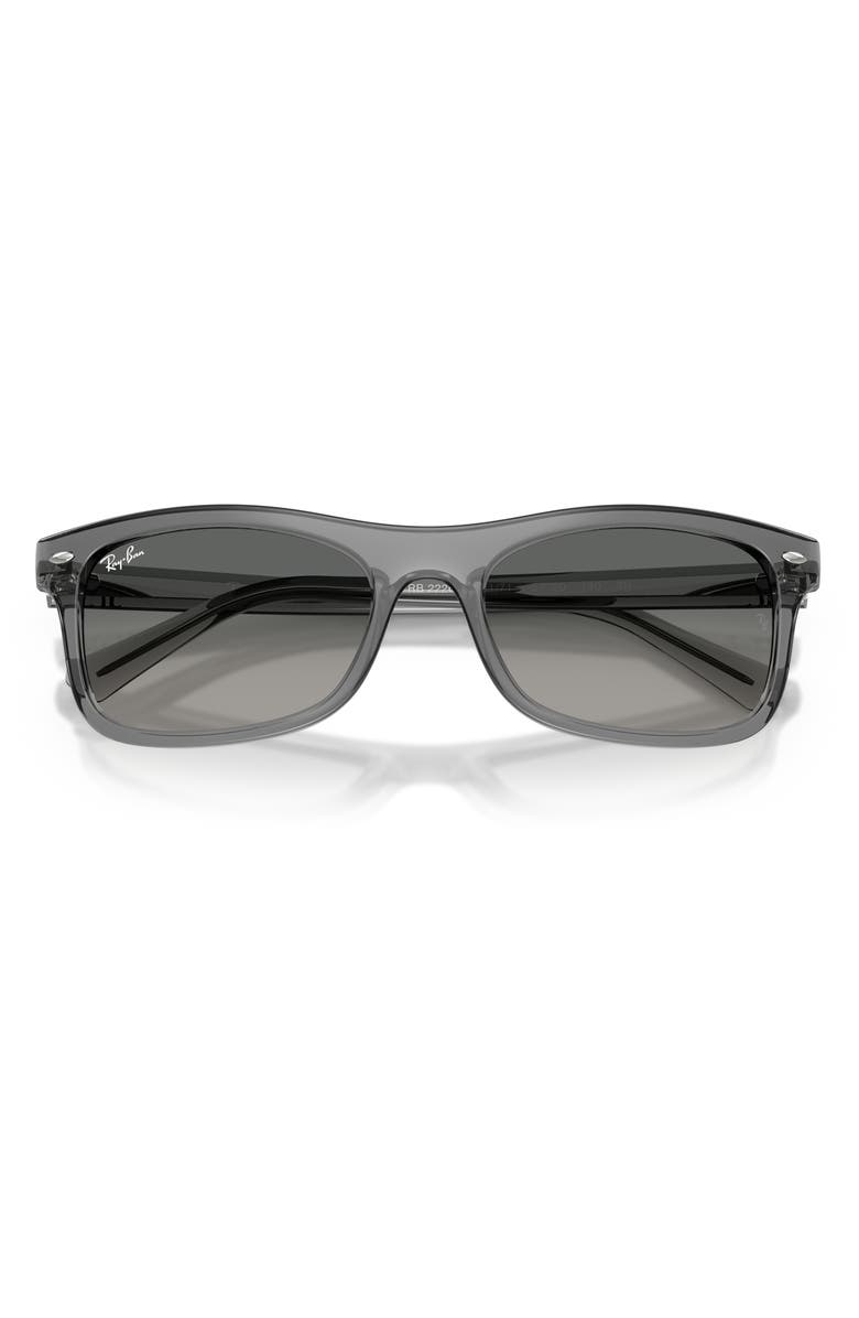 Ray-Ban 54mm Square Sunglasses, Alternate, color, Transparent Grey / Grey