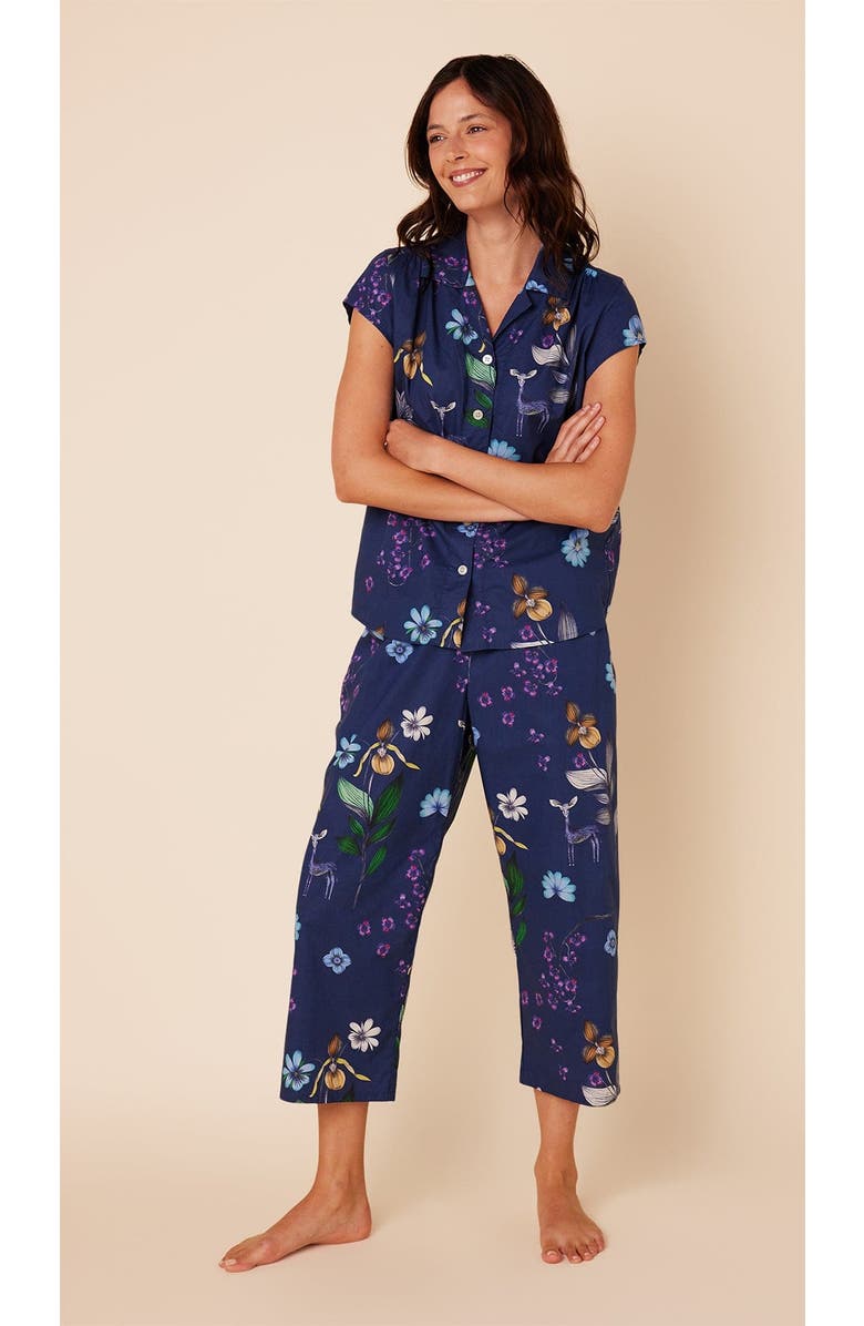 The Cat's Pajamas Luxe Pima Capri Novelty Set, Alternate, color, Deerly