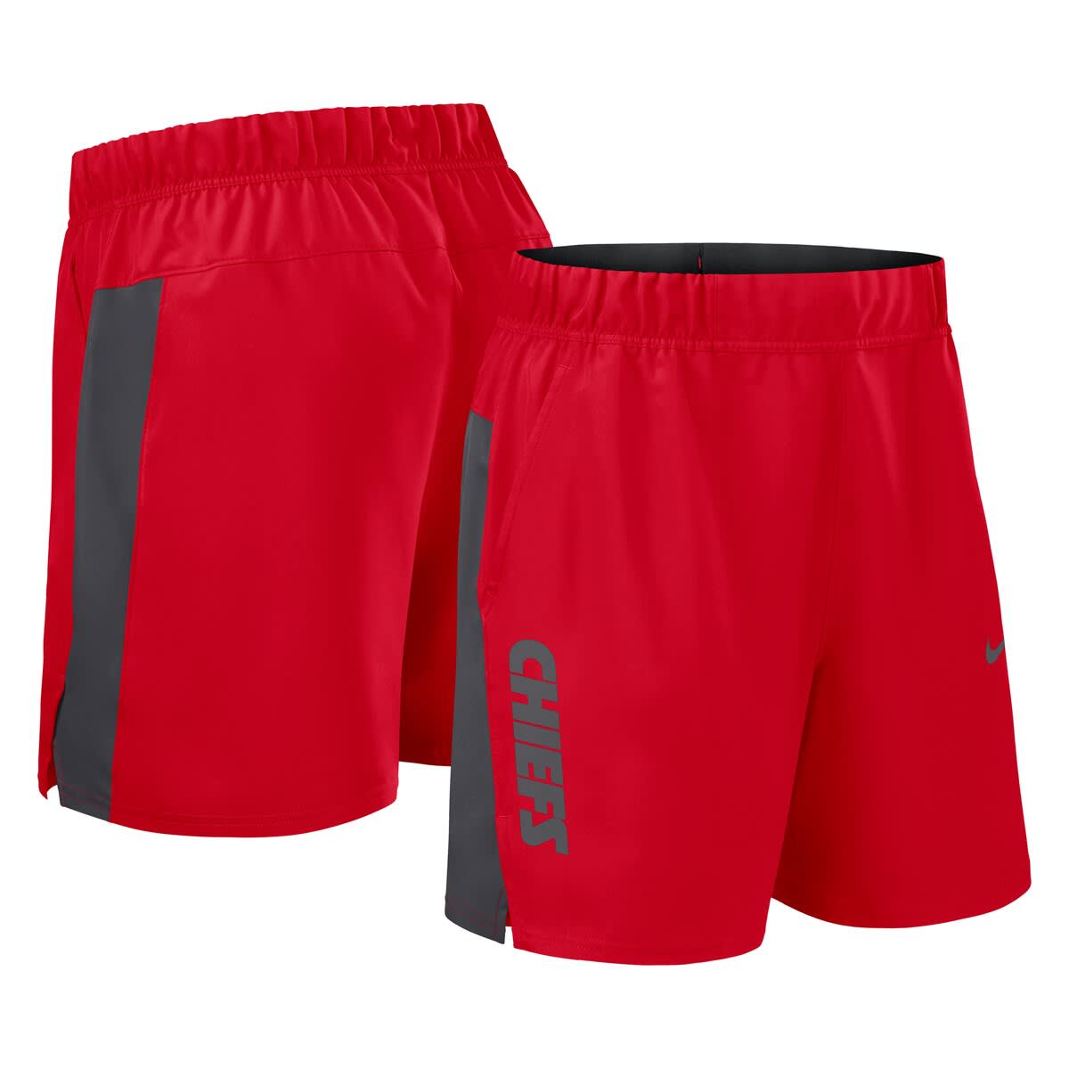 nike red woven shorts