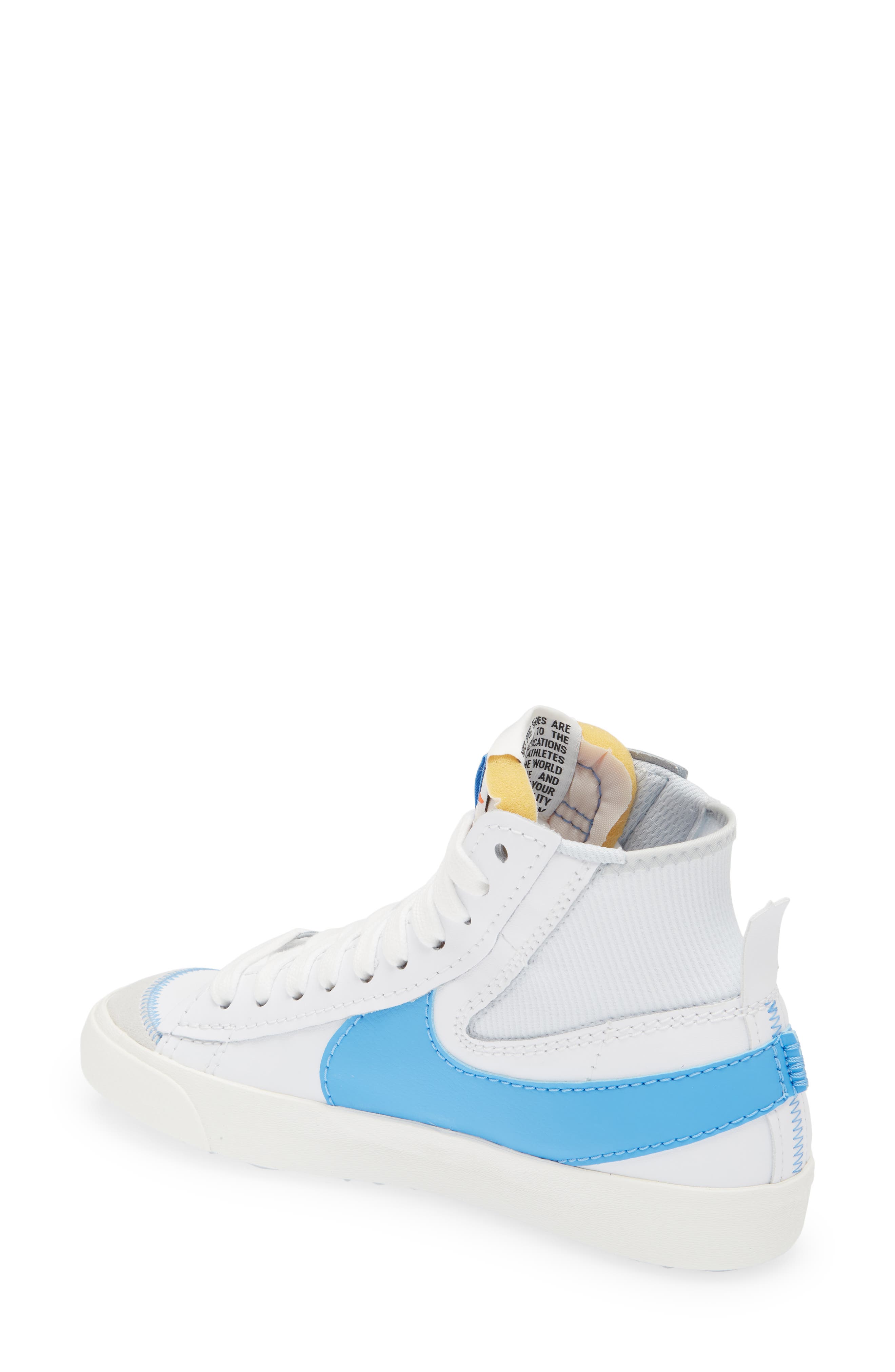 Blazer Mid '77 Jumbo High Top Sneaker, Alternate, color, WHITE/ BLUE/ SAIL/ BLACK