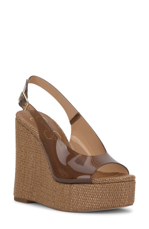 Kaliese Slingback Platform Wedge Sandal (Women)