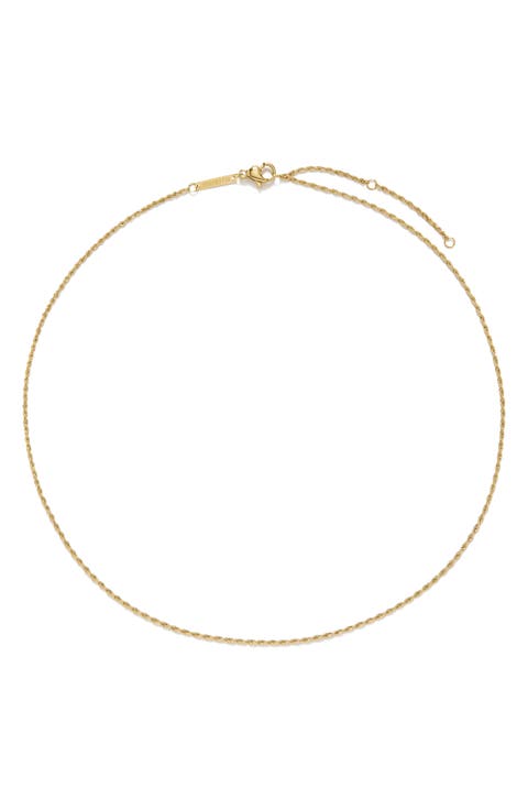 Fine Rope Chain Necklace