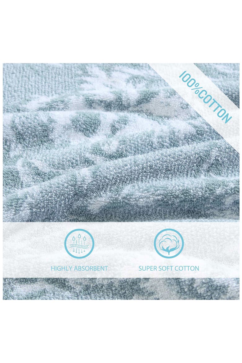 Shadow Hibiscus 6-Piece Towel Set, Alternate, color, LT-PASTEL BLUE