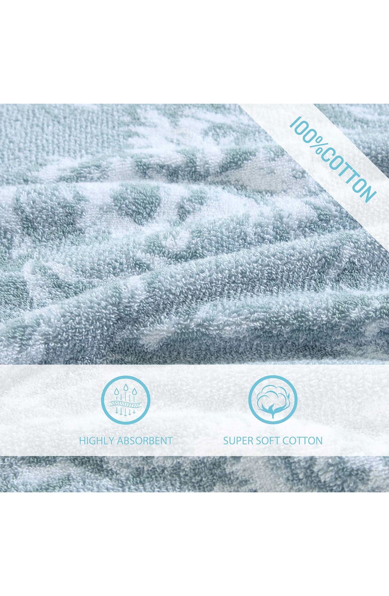 Tommy Bahama Shadow Hibiscus 6-Piece Towel Set, Alternate, color, Lt-Pastel Blue