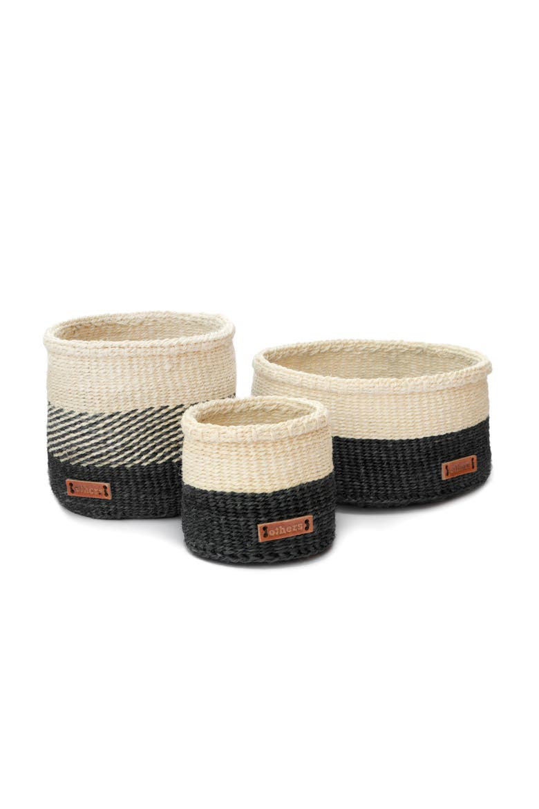 Sisal Basket, Alternate, color, Natural/Black