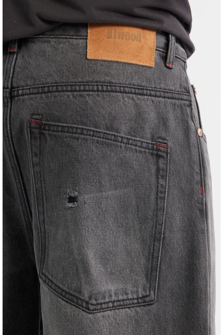 Trail Cotton Denim Shorts, Alternate, color, SMOKE WASH