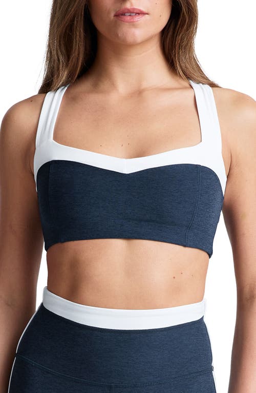 Beyond Yoga Space Dye Colorblock Sports Bra