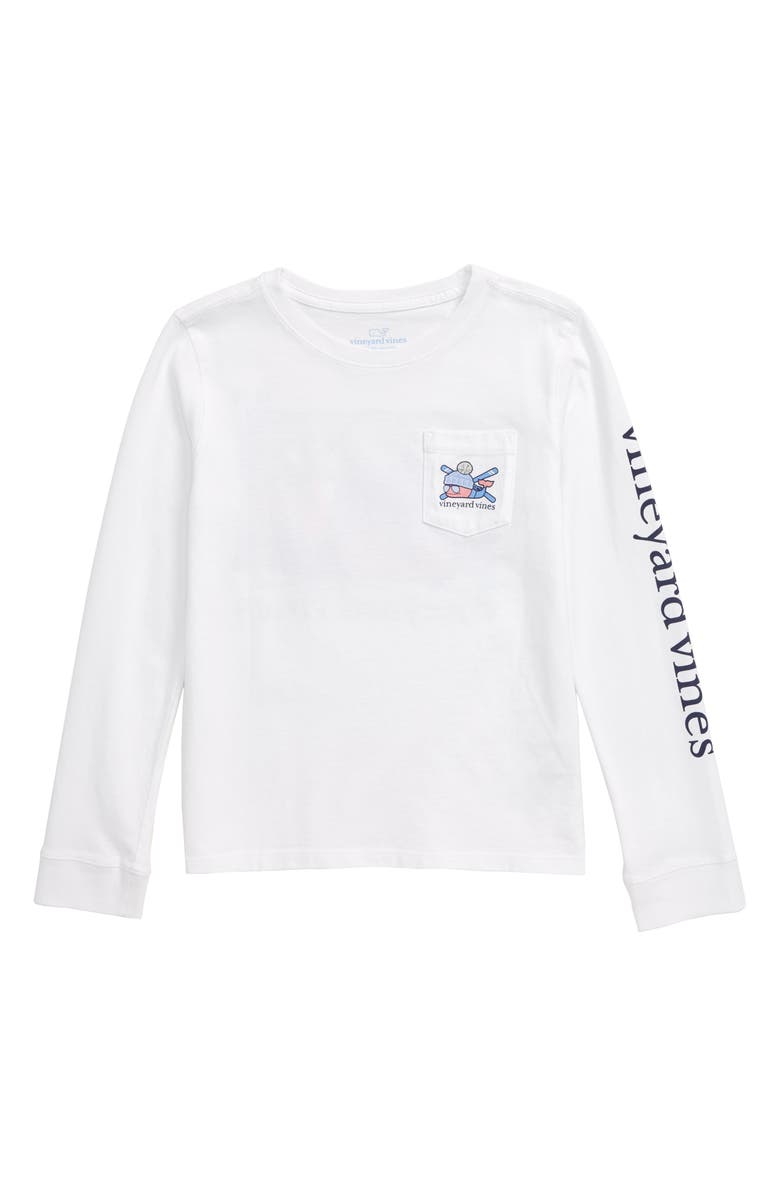 vineyard vines Aprés Ski Whale Pocket Tee, Main, color, 