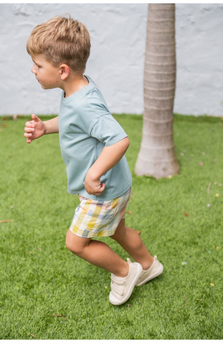 Pehr Kids' Print Organic Cotton Shorts, Alternate, color, Picnic