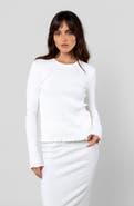 LEISURE LAB Cotton Rib Long Sleeve