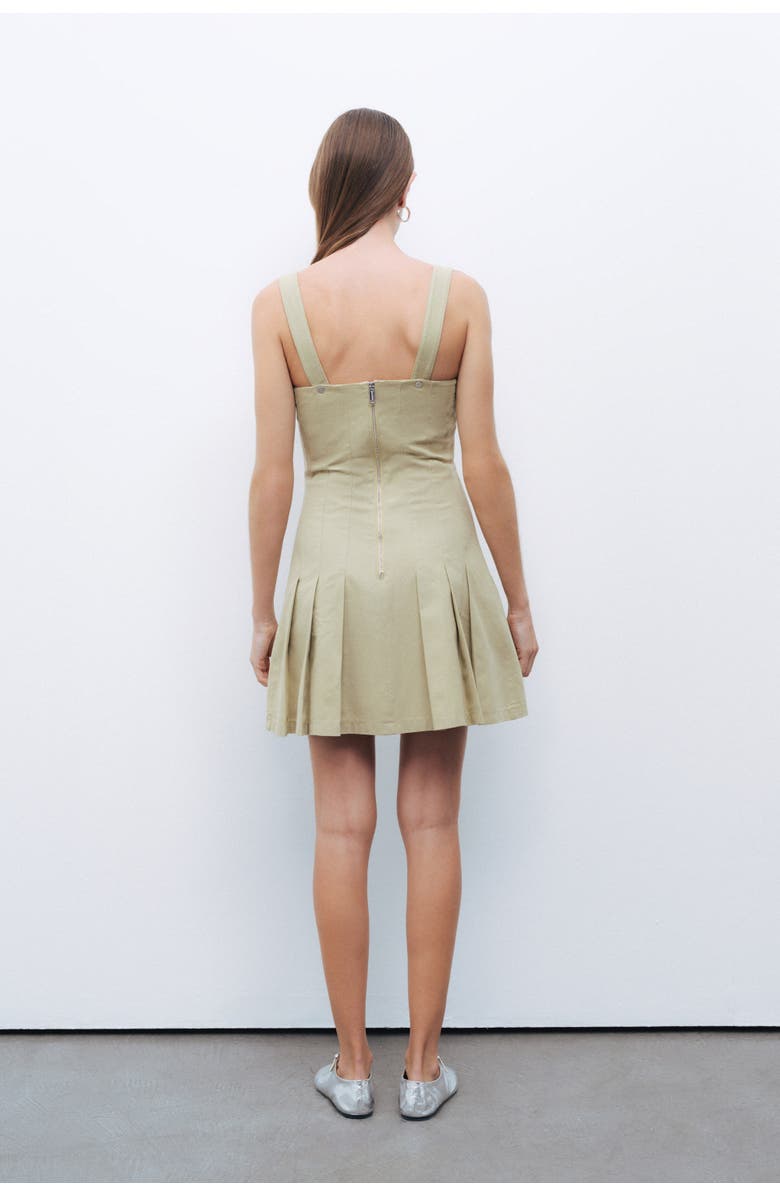 Nocturne Pleated Mini Dress, Alternate, color, 