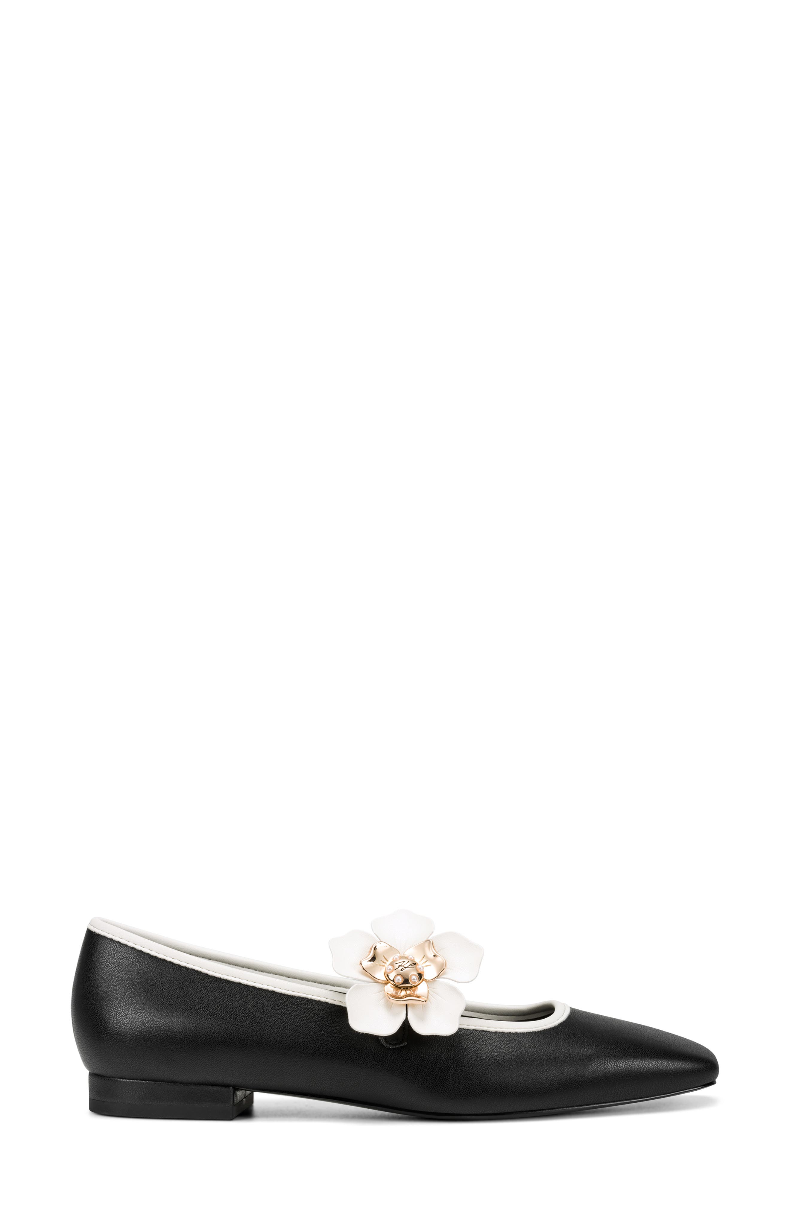Sidra Mary Jane Flat, Alternate, color, BLACK/ CREAM