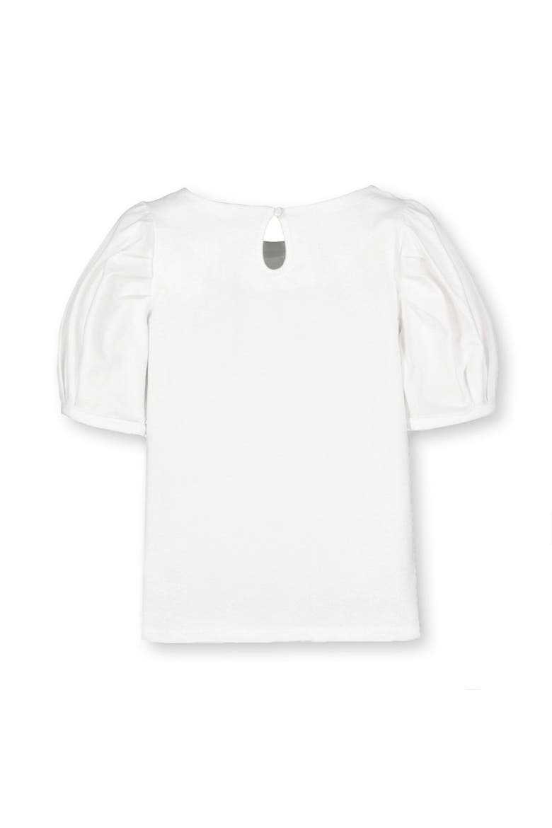 Baby Girls' Bubble Sleeve Knit Top, Infant, Alternate, color, White Bubble Sleeve