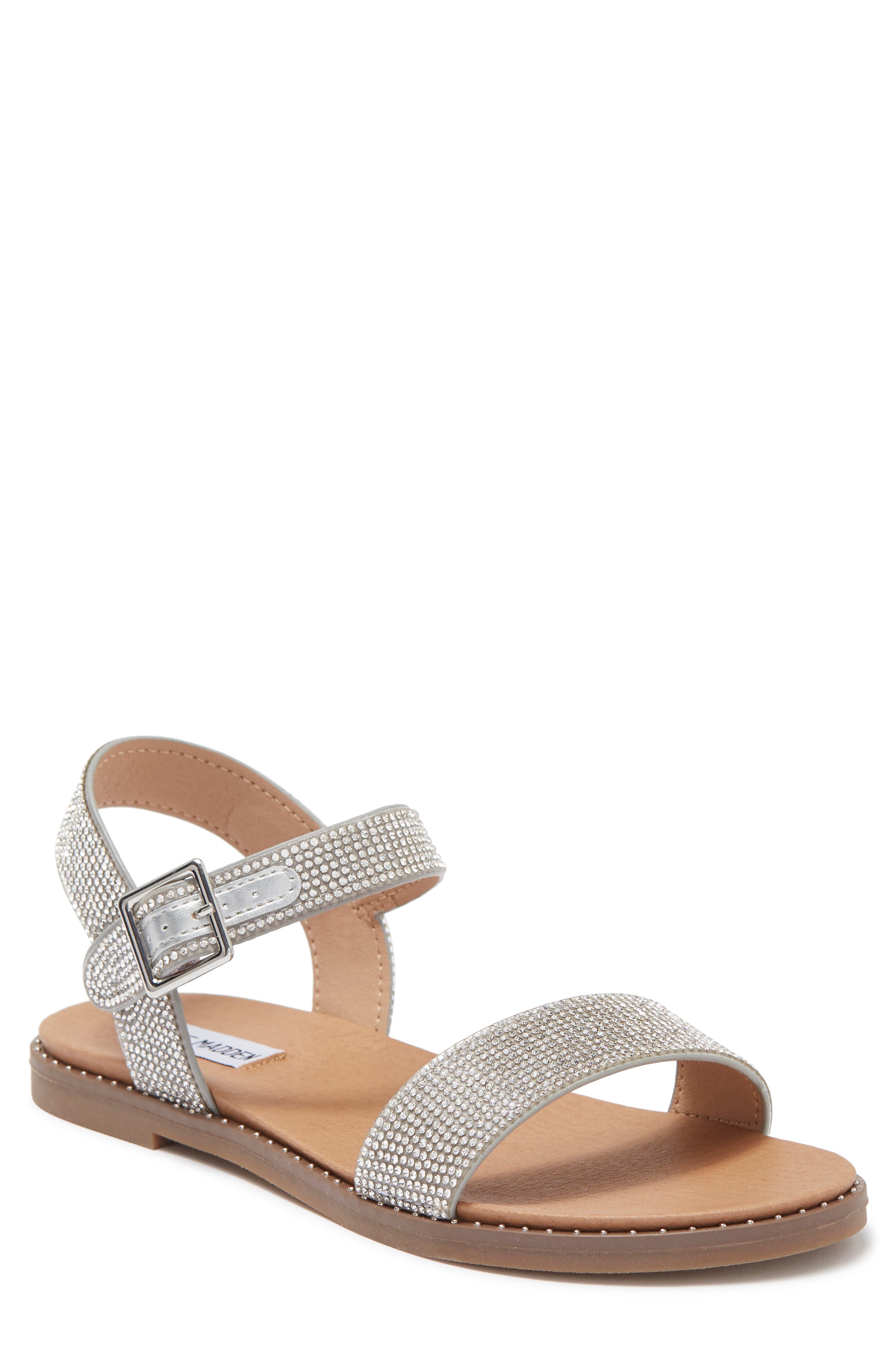Steve Madden Tesa Rhinestone Embellished Sandal, Main, color, 